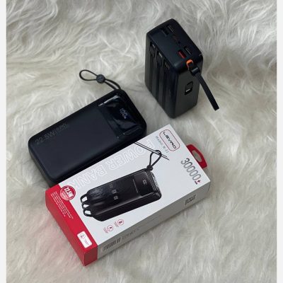 پاوربانک ۱۲ وات لوینو مدل N-32 ظرفیت ۳۰۰۰۰ میلی‌آمپر ساعت